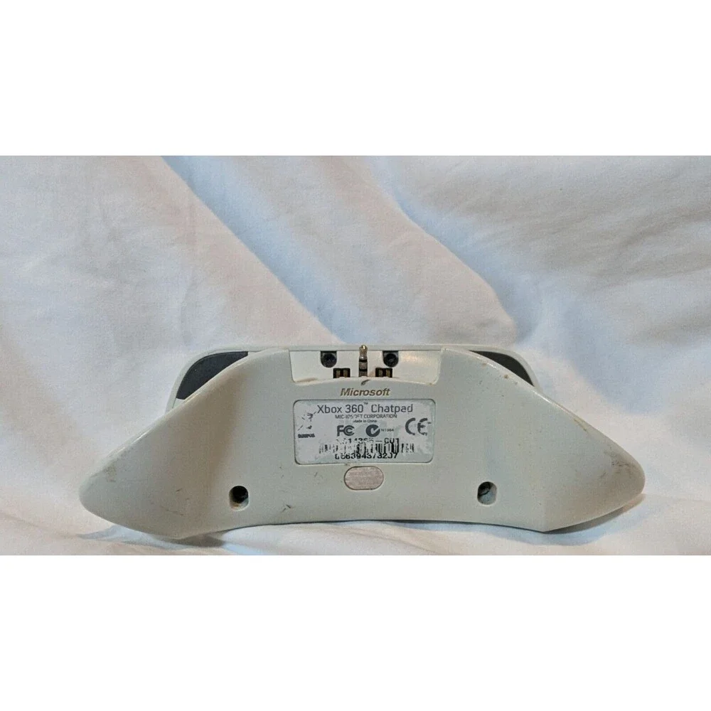 Microsoft Xbox 360 Keyboard Chatpad White Controller Attachment Untested